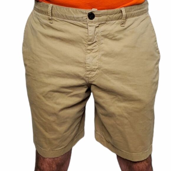 MICHAEL KORS tan shorts‎ poplin chino khaki 38 - Picture 1 of 8